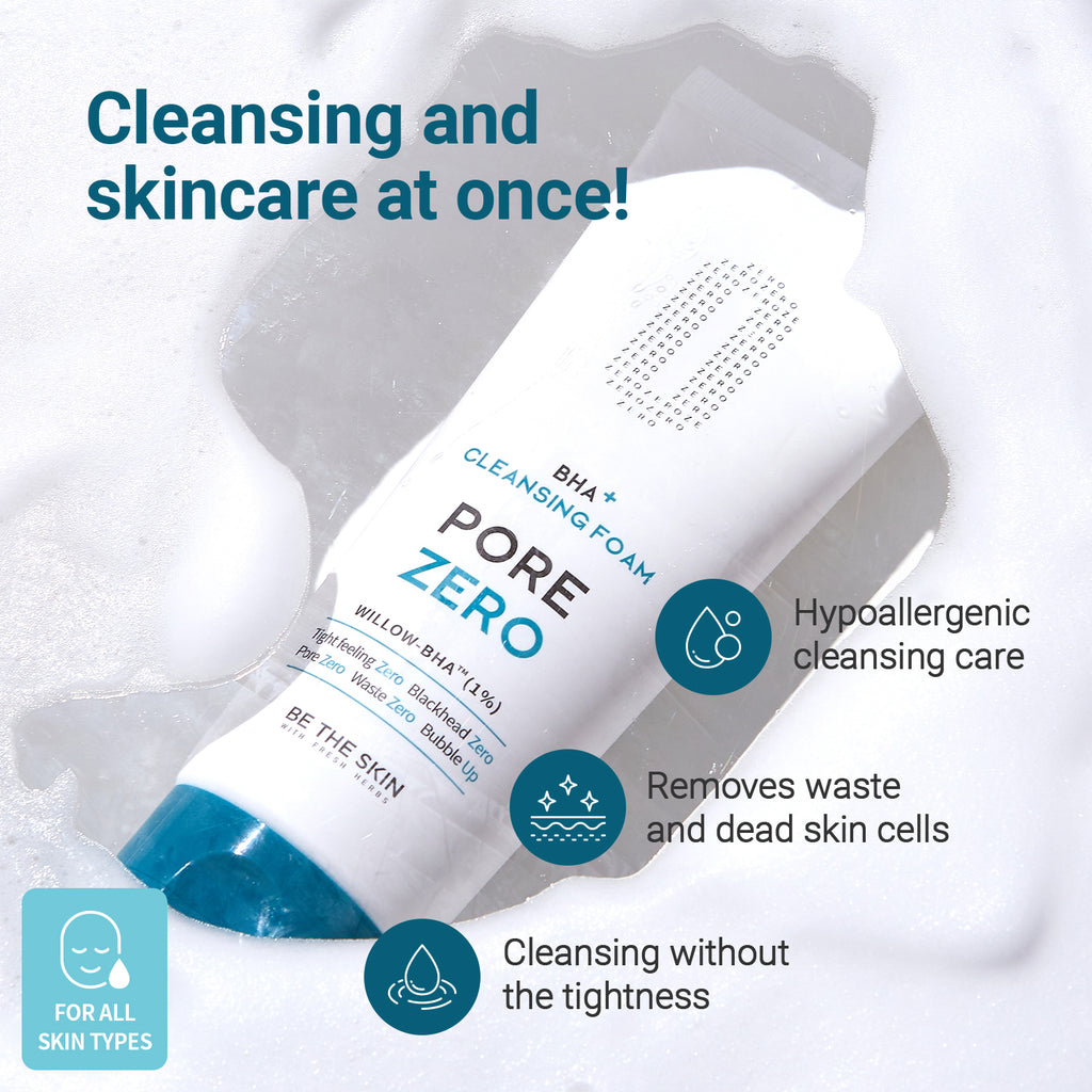 BHA+PORE Zero Cleansing Foam | Be the Skin