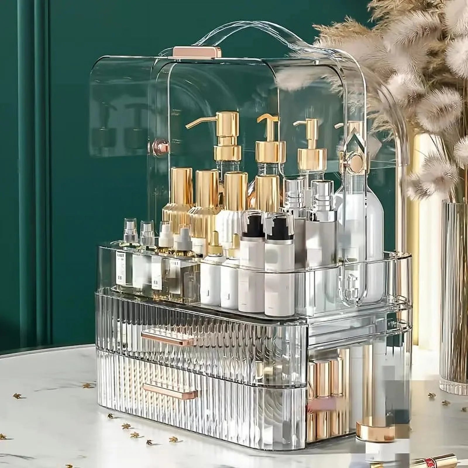 Large Makeup Storage Organizer for Vanityمنظم مكياج ومستحضرات