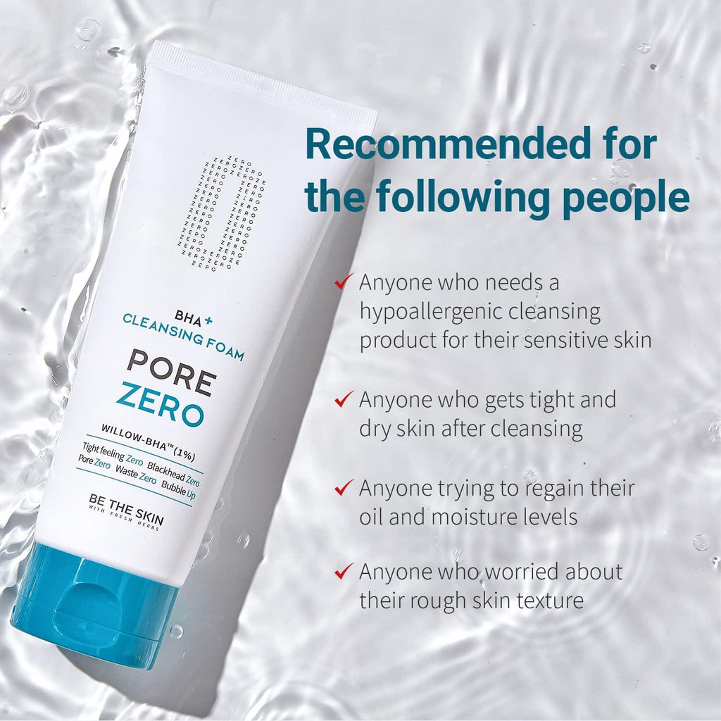 BHA+PORE Zero Cleansing Foam | Be the Skin