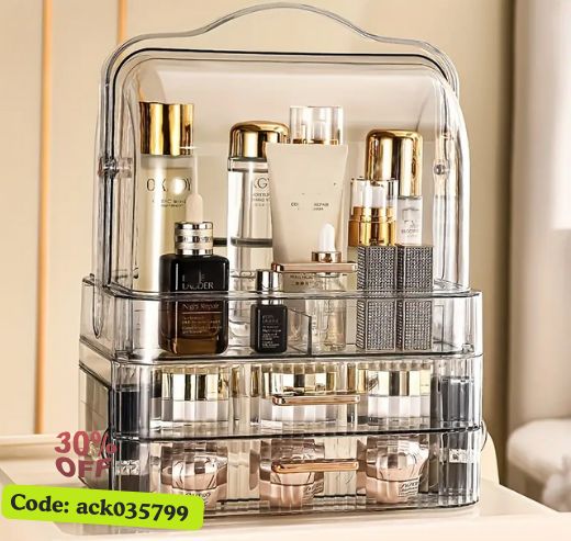 Large Makeup Storage Organizer for Vanityمنظم مكياج ومستحضرات