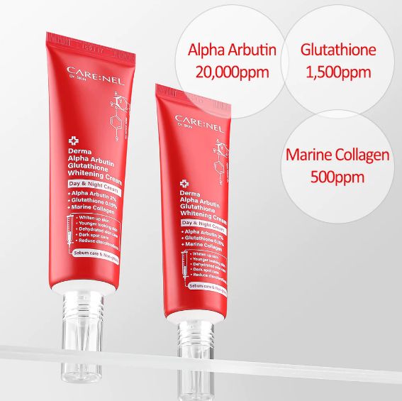 Derma Alpha Arbutin Glutathione Whitening Cream – Get Bright & Even Skin! ✨ | CareNel