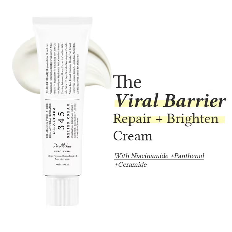 345 Relief Cream: Soothing & Barrier Repair Cream | Dr. Althea