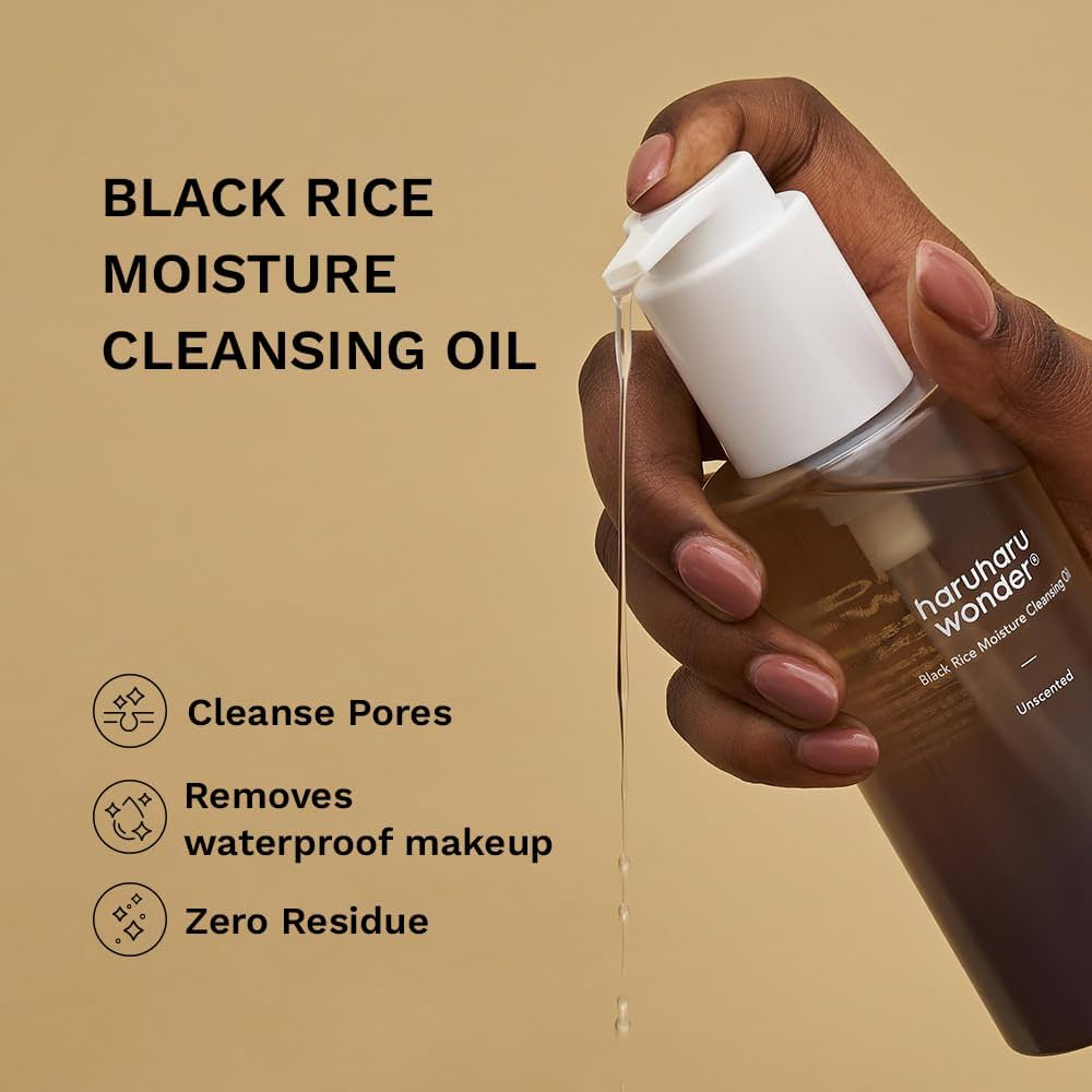 BLACK RICE MOISTURE DEEP CLEANSING OIL | Haruharu Wonder