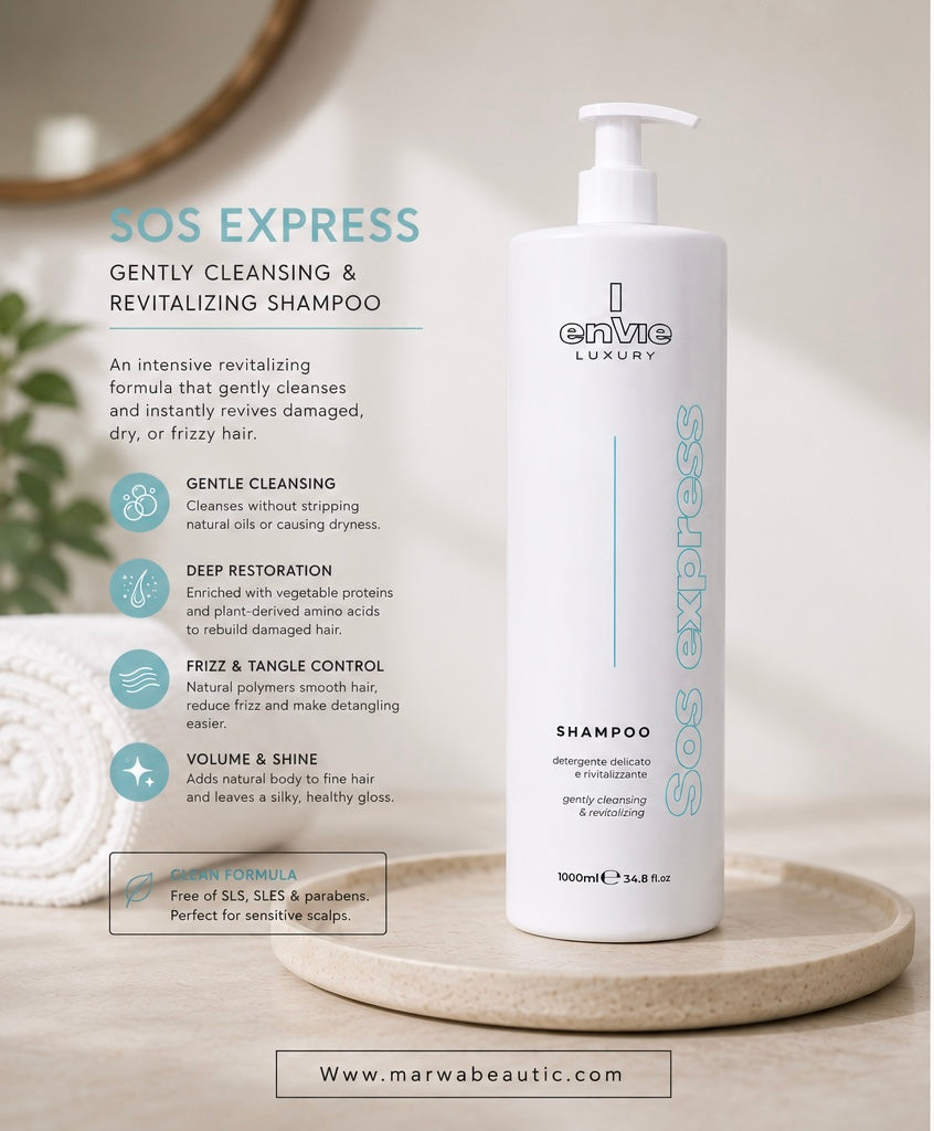 Envie Sublime SOS Express Shampoo |🇮🇹شامبو مغذي للشعر خالي من سلفات