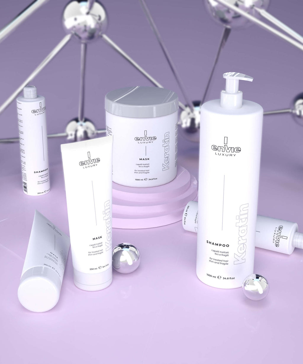 Envie Luxury Keratin Thin & Fragile Shampoo |  شامبو بالكيراتين للشعر الضعيف 🇮🇹والخفيف