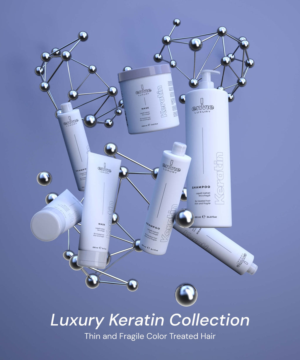 Envie Luxury Keratin Thin & Fragile Shampoo |  شامبو بالكيراتين للشعر الضعيف 🇮🇹والخفيف