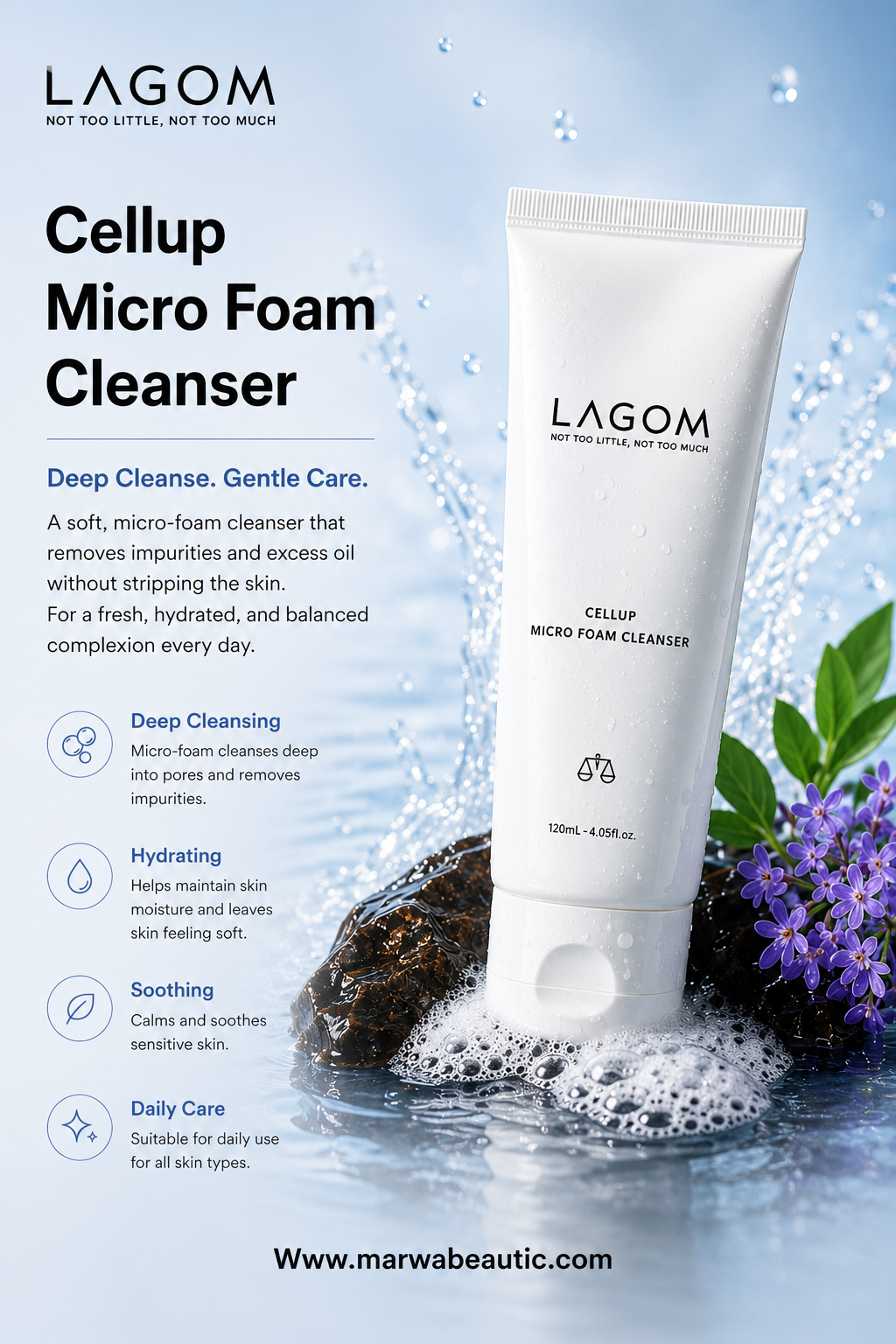 Cellup Micro Foam Cleanser | LAGOMغسول