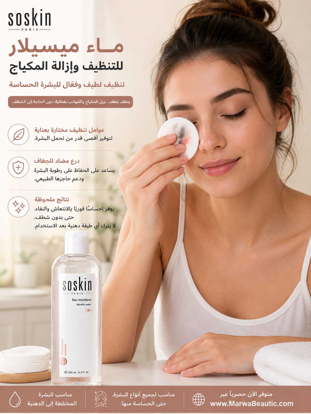 Micellar Water | Soskinمزيل مكياج
