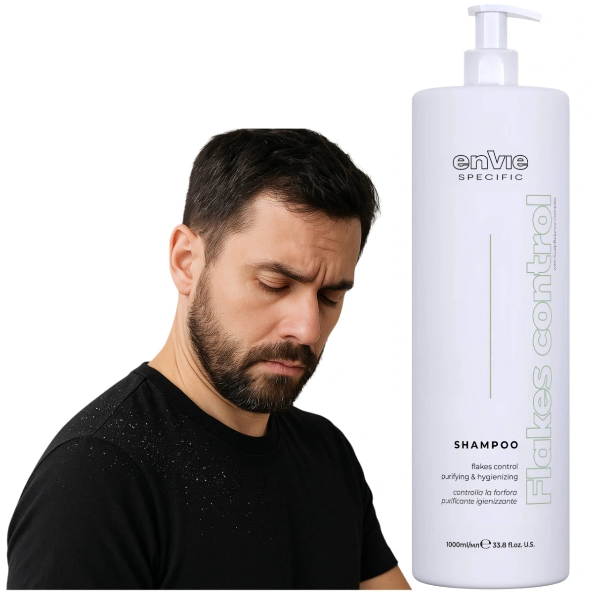 Flakes Control Shampoo| Envie Specific🇮🇹شامبو علاجي للقشرة