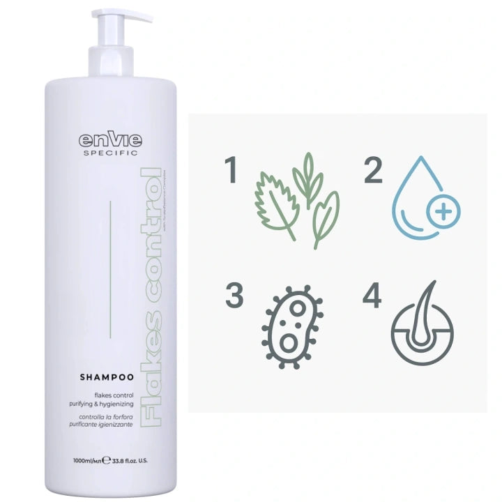 Flakes Control Shampoo| Envie Specific🇮🇹شامبو علاجي للقشرة