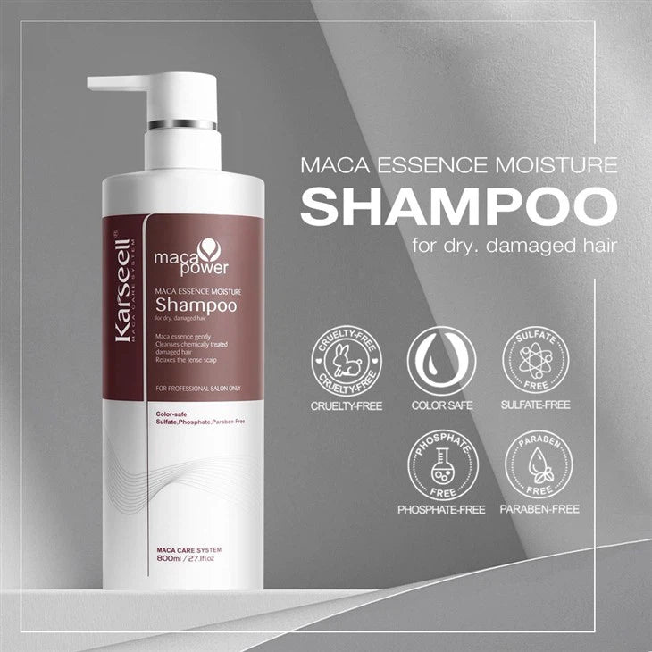 Maca Essence Moisture Shampoo | Karseell 800mlشامبو لترميم الشعر