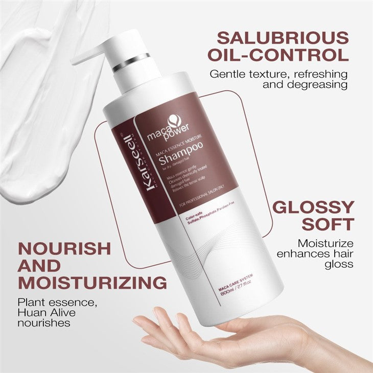 Maca Essence Moisture Shampoo | Karseell 800mlشامبو لترميم الشعر