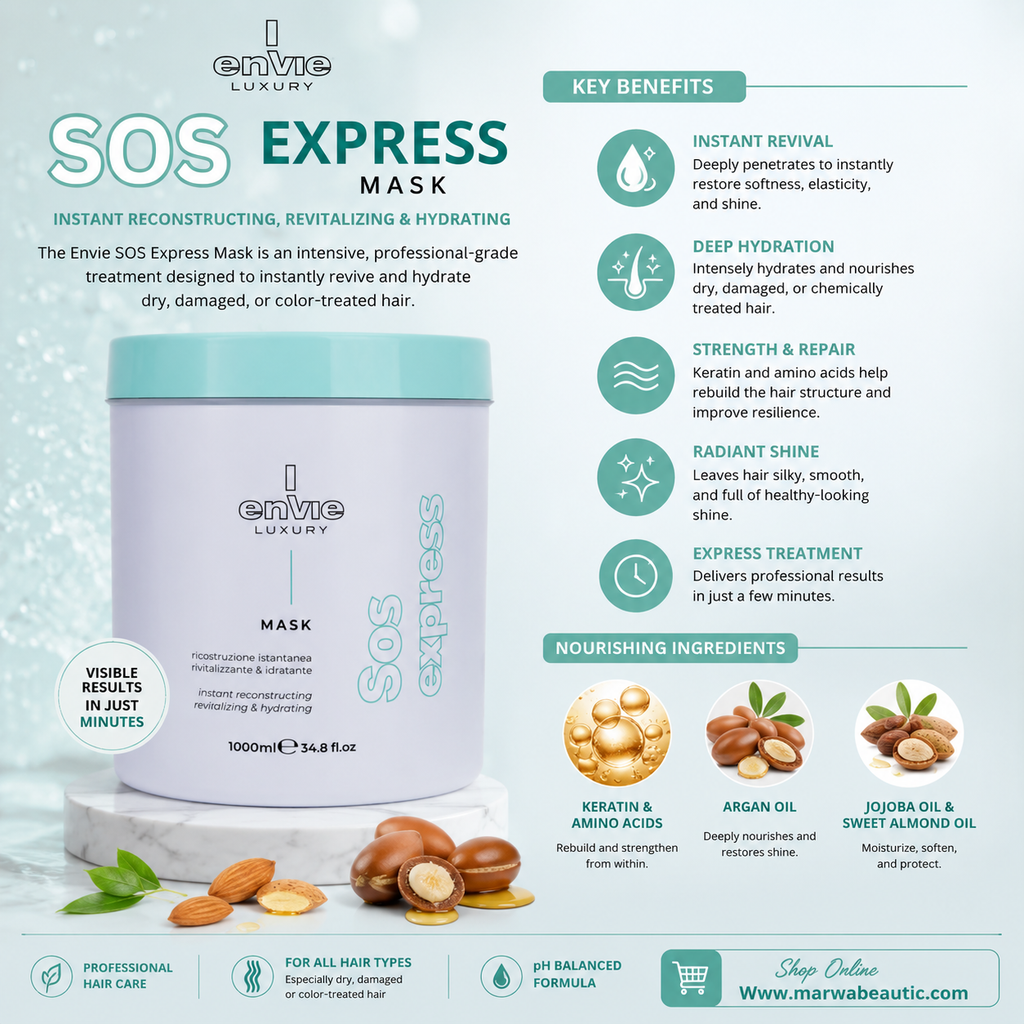 Envie SOS Express Mask – Instant Hair Repair & Hydration