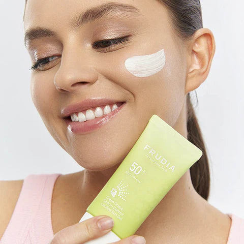 Green Grape Sebum Control Cooling Sun Gel SPF50+| Frudia واقي شمس