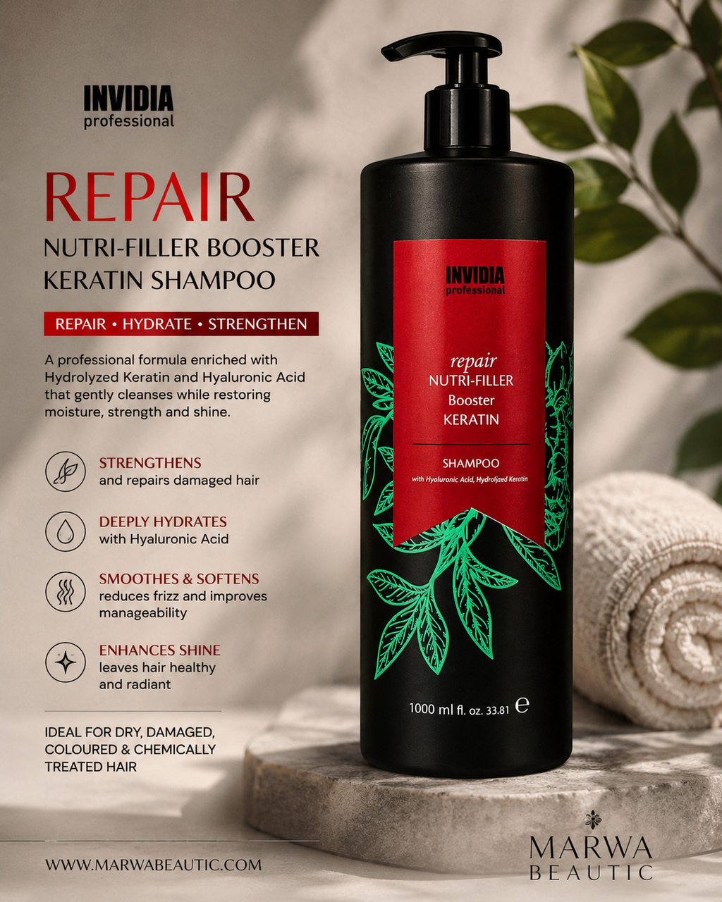 Repair Botoplus Keratin Shampoo | Invidia ‏شامبو لإصلاح الشعر