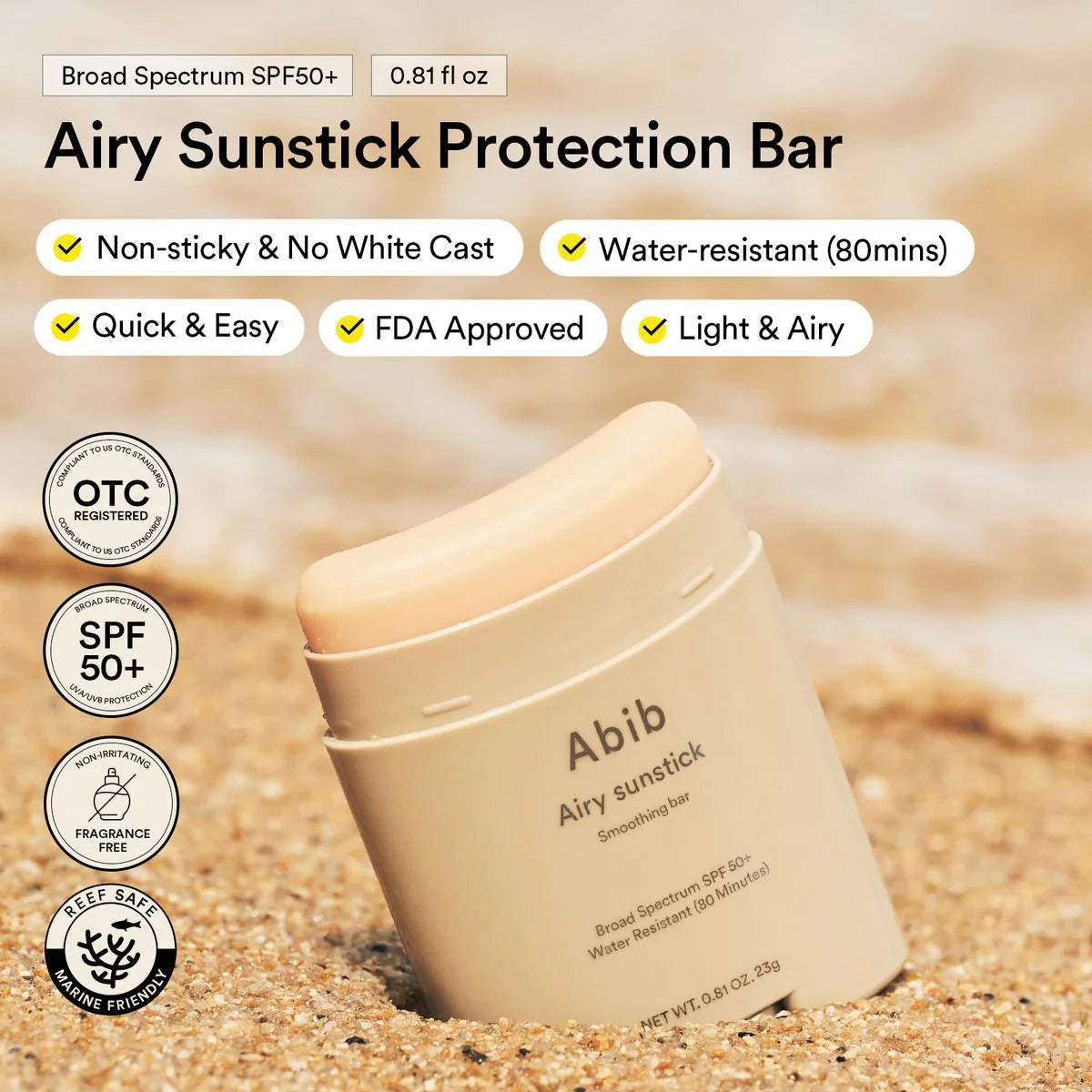 Airy Sunstick Smoothing Bar | Abib