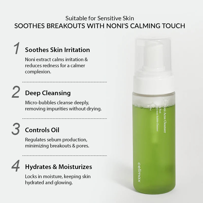 The Real Noni Acne Bubble Cleanser | Celimax