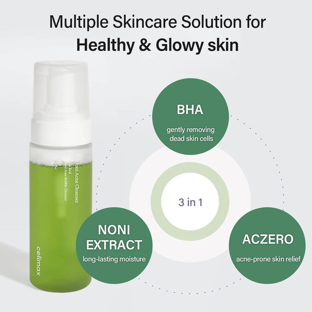 The Real Noni Acne Bubble Cleanser | Celimax