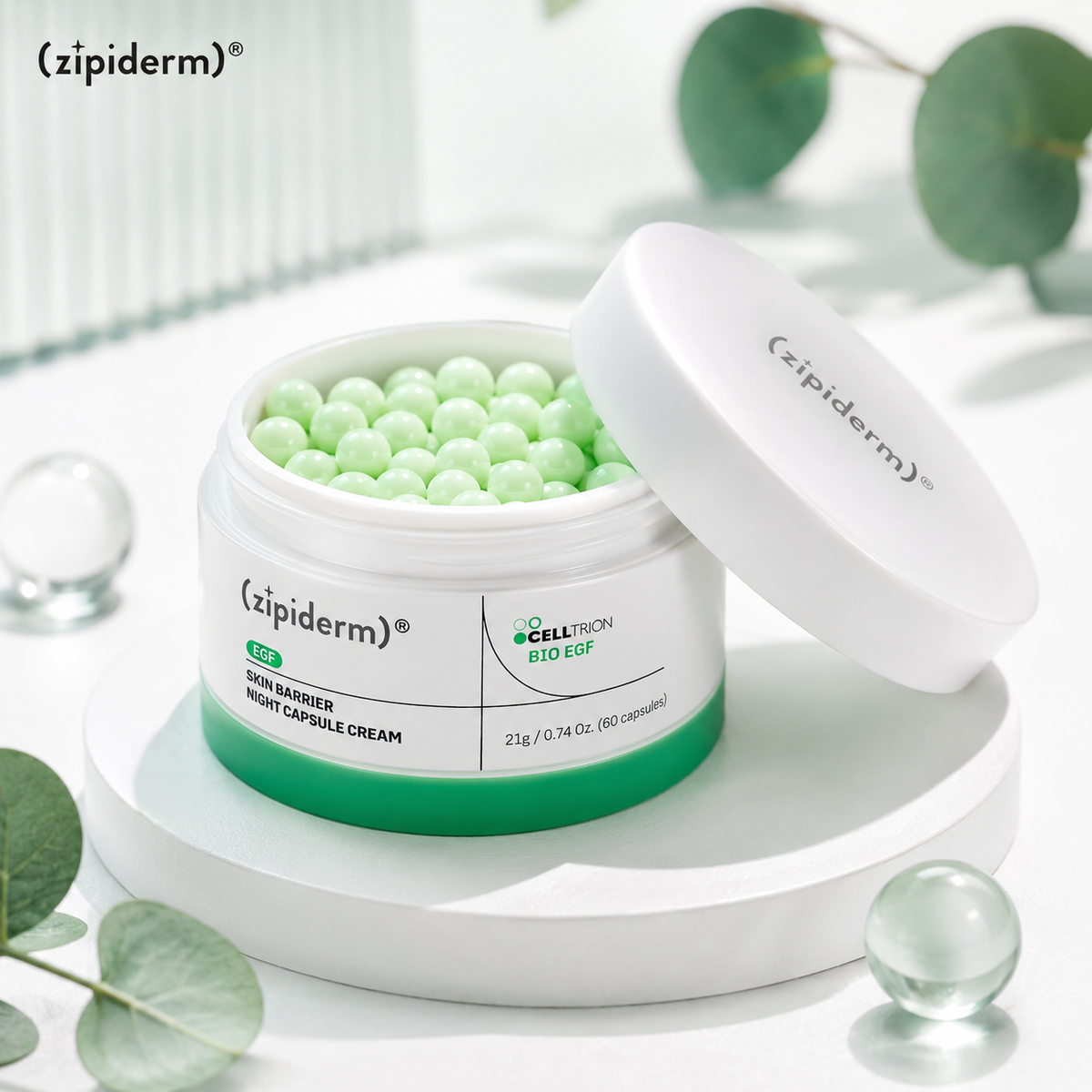 Zipiderm EGF Skin Barrier Night Capsule Cream 🌙