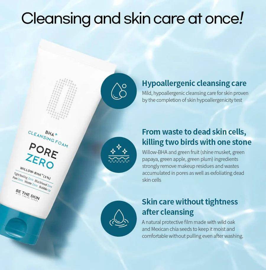 BHA+PORE Zero Cleansing Foam | Be the Skin