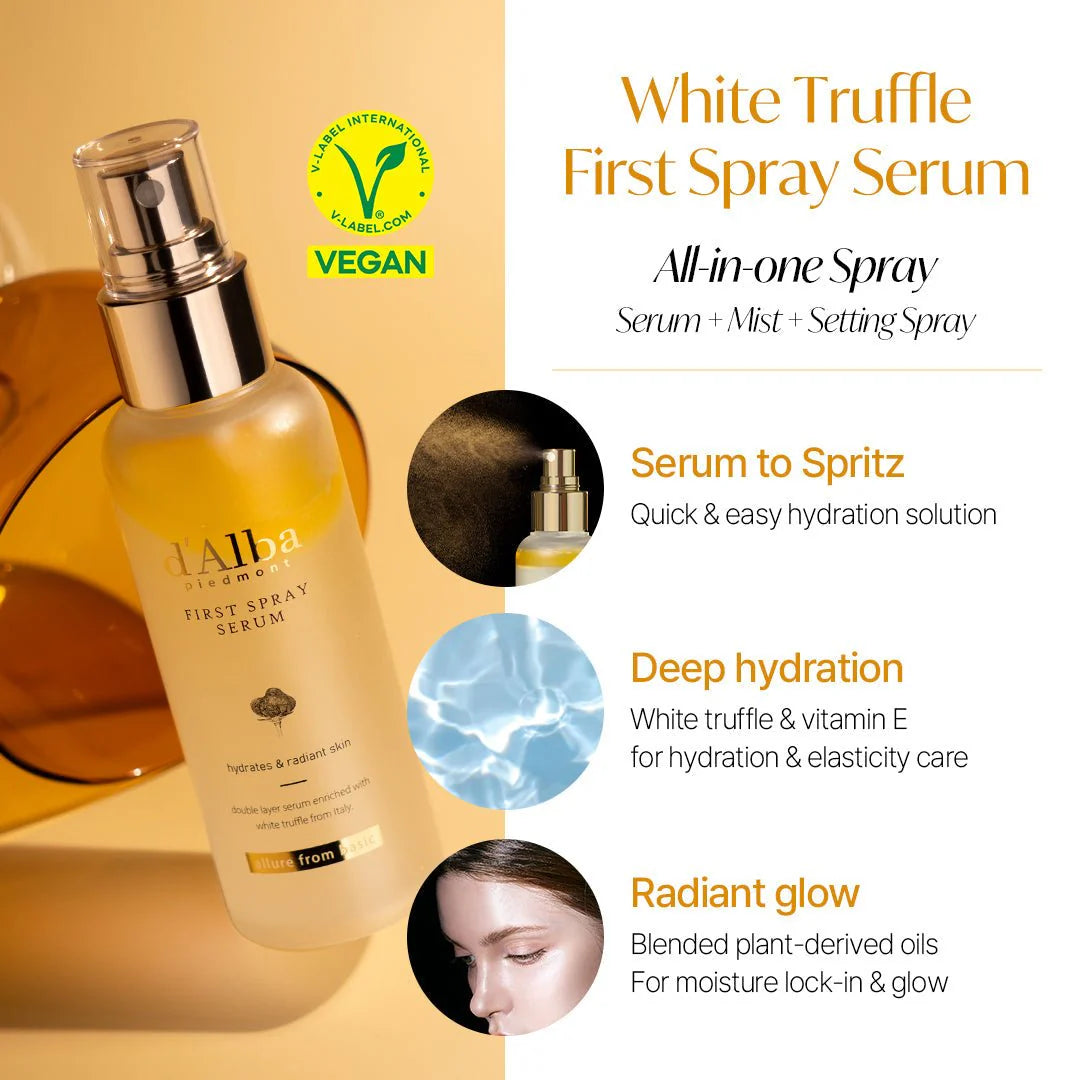 First spray serum- The spray that fixes everything! | d'alba