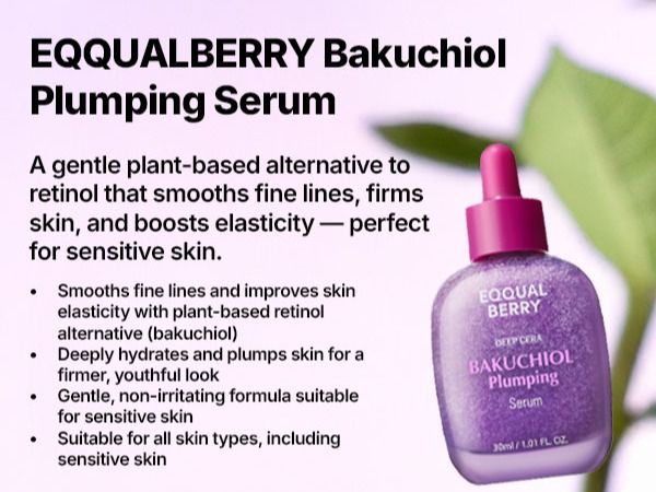 Bakuchiol Plumping Serum | EQQUALBERRY