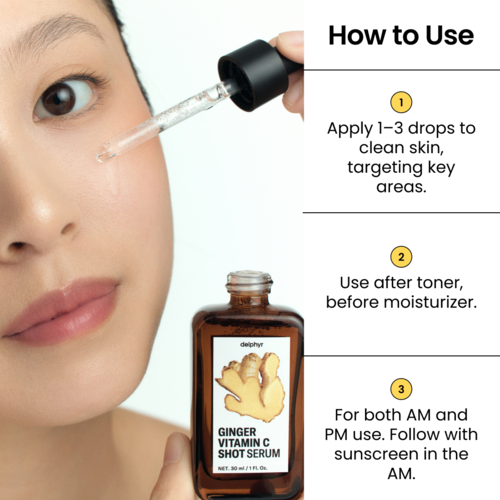 Ginger Vitamin C Shot Serum | Delphyr